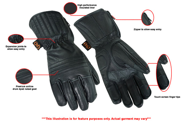 Daniel Smart Mfg. superior insulated motorcycle touring glove features