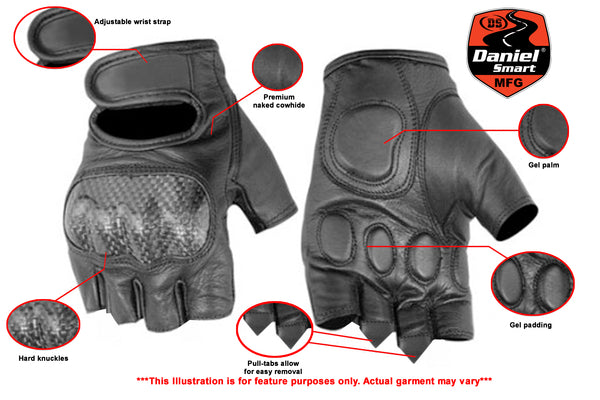 tactical fingerless leather gloves