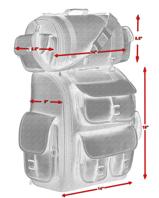 Daniel Smart Mfg. updated sissy bar pack size dimensions