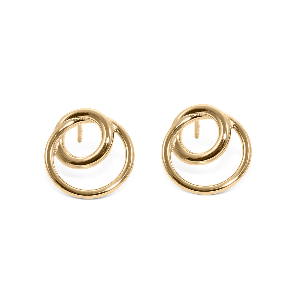 Duo Earrings - Solid Gold