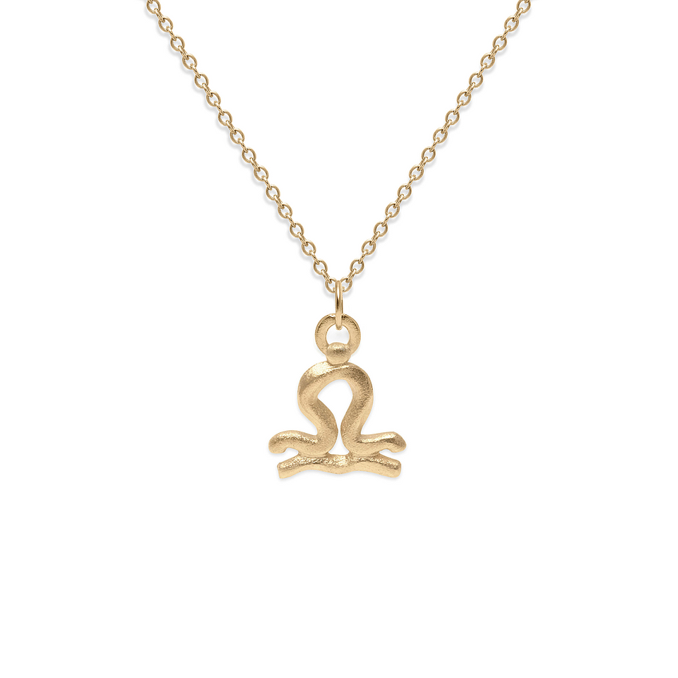 Zodiac Charm Necklace (Libra) Solid Gold 14 ct DON’T USE