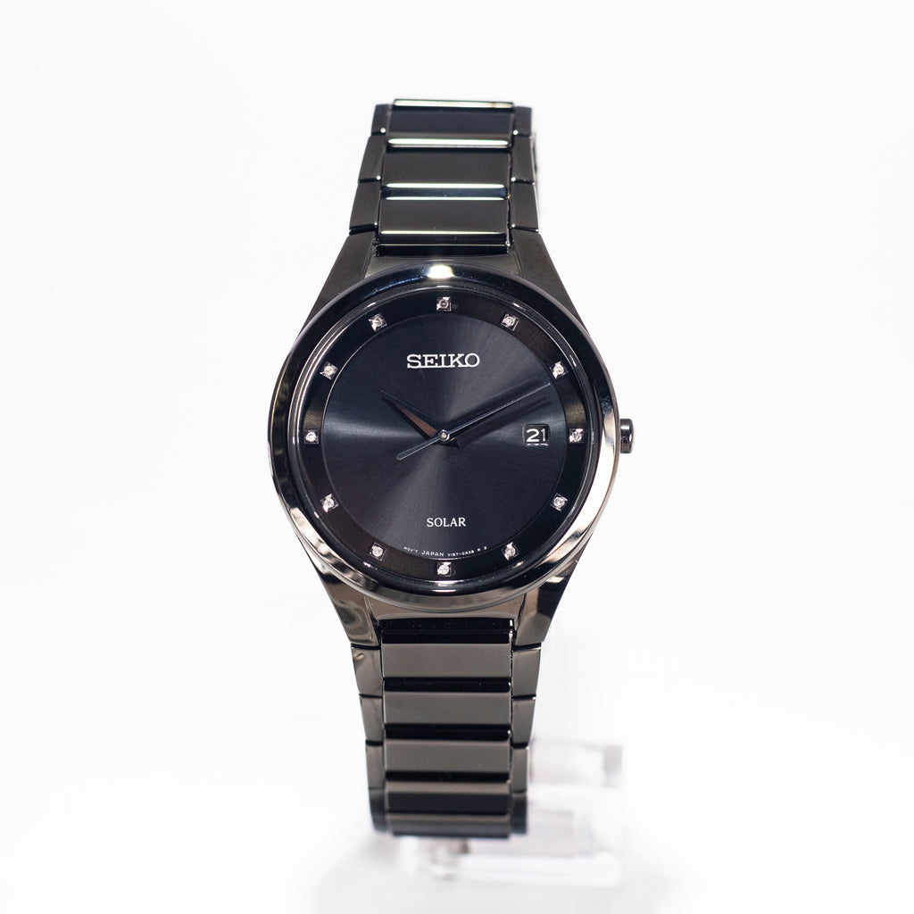 Seiko Men's Solar Stainless Steel Dress Watch | Watch Solutions