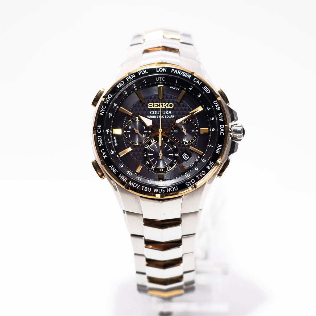 Seiko Coutura 2-Tone Radio-Sync Solar | Watch Solutions