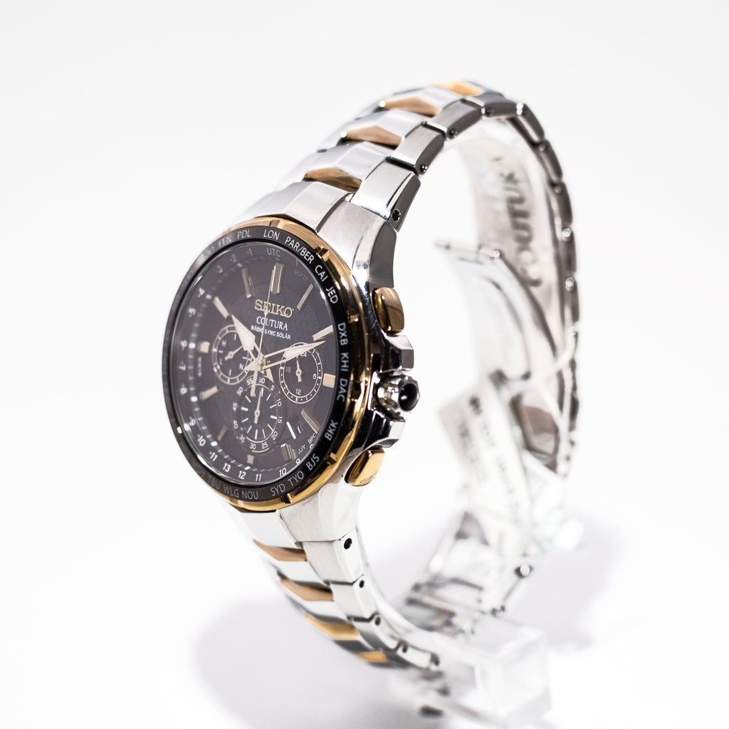 Seiko Coutura 2-Tone Radio-Sync Solar | Watch Solutions