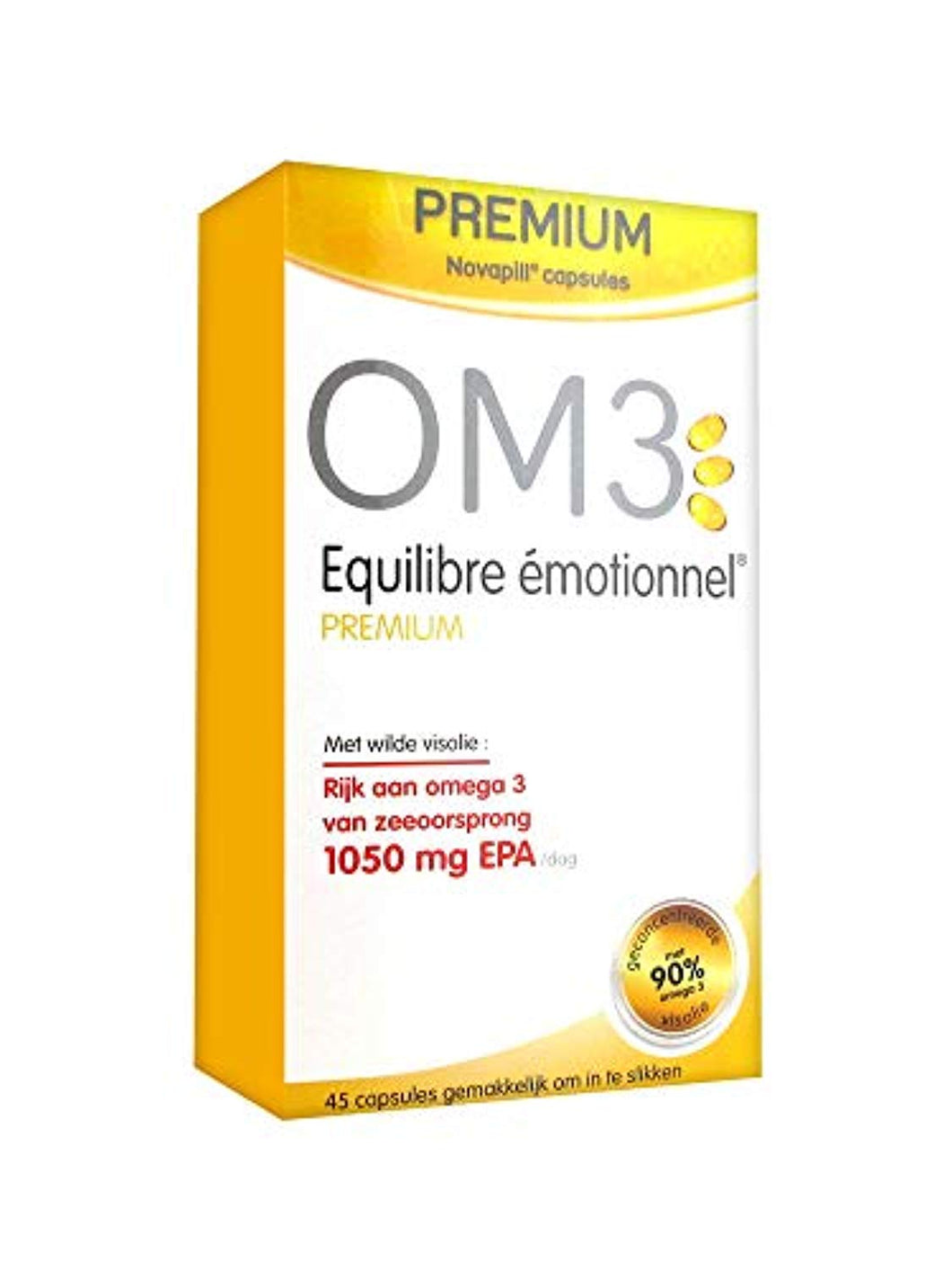 Super diet - Om3 equilibre émotionnel premium - 45 capsules - Bien-être émotionnel