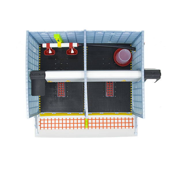 Floor Plan of Brooder Showing How Feed Loss Is Reduced - Hatching Time