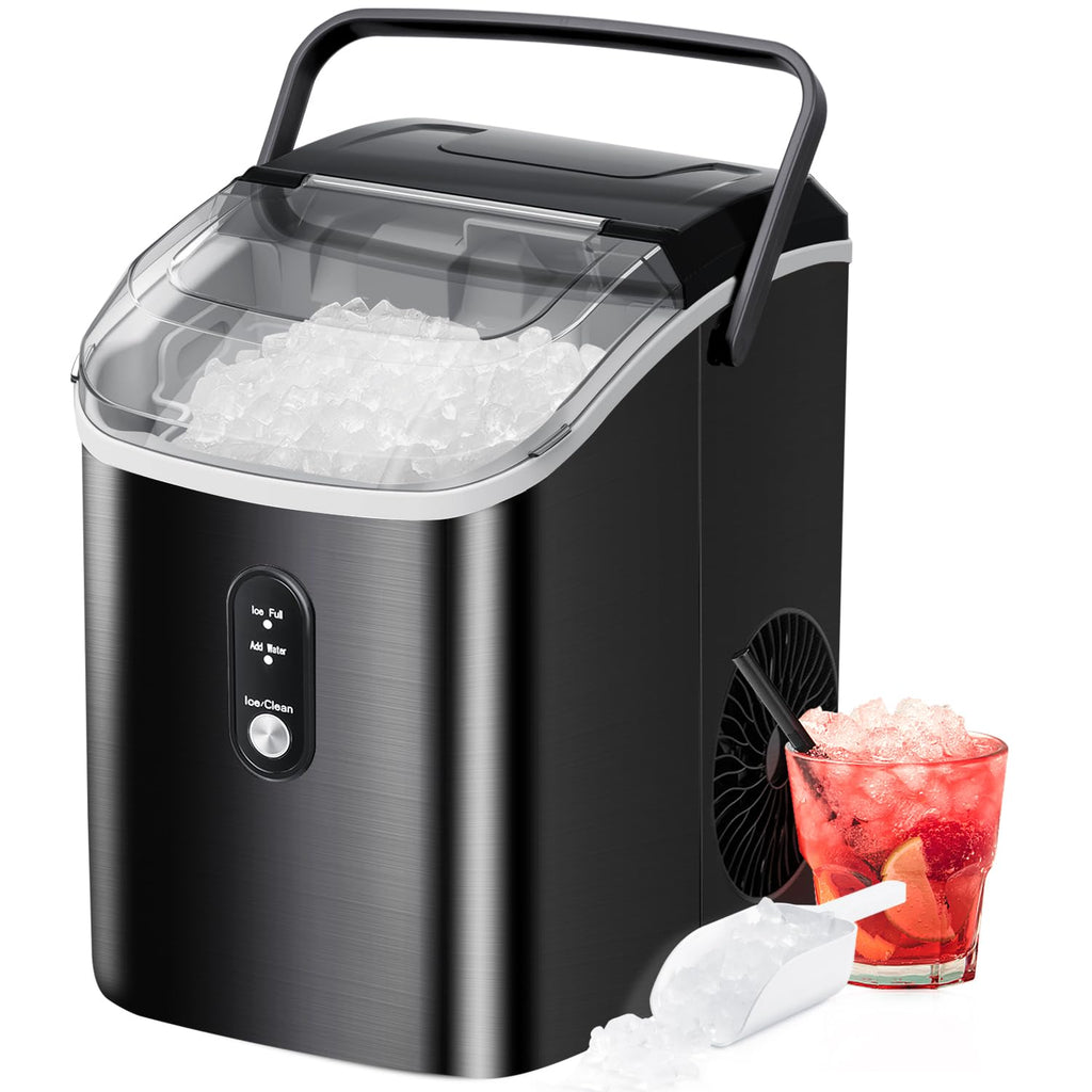  COWSAR Nugget Ice Maker Countertop, Portable Machine with  Self-Cleaning Function, 44lbs in 24Hrs, Pebble ice Maker with 24H Timer,  for Kitchen/Home/Office/Party : Appliances