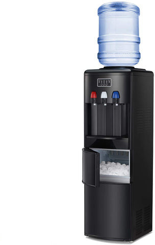 3-in-1 Water Cooler Dispenser with Built-in Ice Maker and 3 Temperature Setting