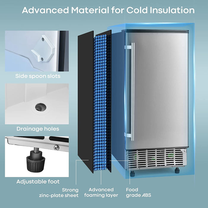 R.W.Flame Commercial Ice Maker, Free Standing and Built In Ice Maker ...