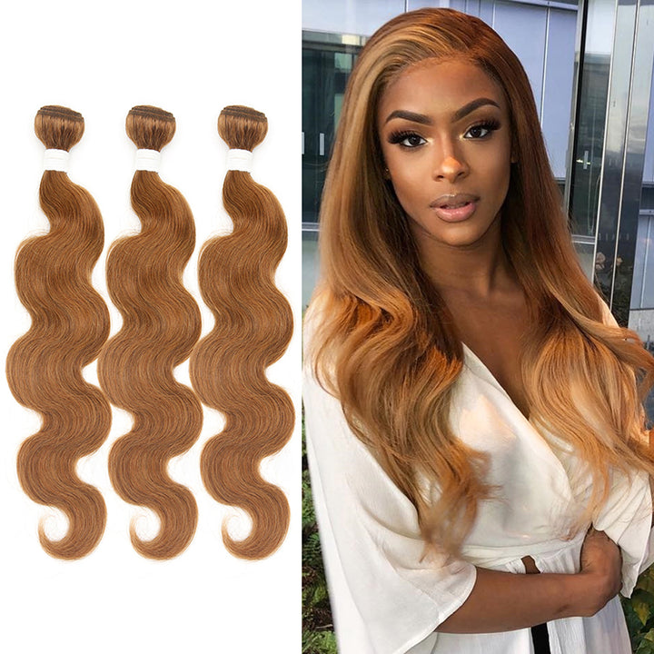 CEXXY VIRGIN HAIR #30 COLORED HAIR EXTENSION BODY WAVE BUNDLE DEAL