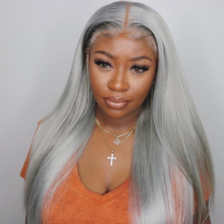 gray lace wig