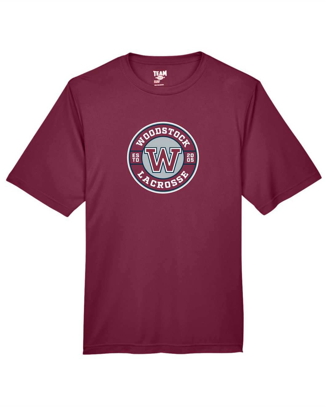 WW-LAX-623-2 - Team 365 Zone Performance Short Sleeve T-Shirt - Woodstock W LAX Logo