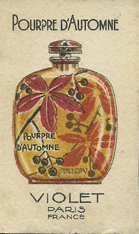 Affiche d'époque Pourpre d'Automne Violet, Carnet de création