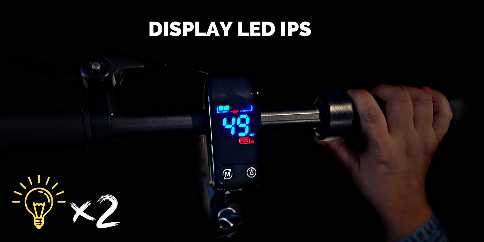 Pantalla LED IPS Patinetes Eléctricos FORCE y ORNO | Ecosmart Riders 