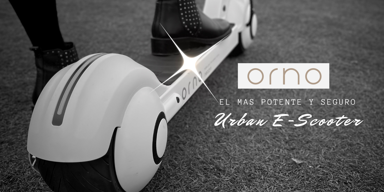 ORNO | Ultra Powerful and Safe Urban Scooter | Super Wide Wheels 12 cm