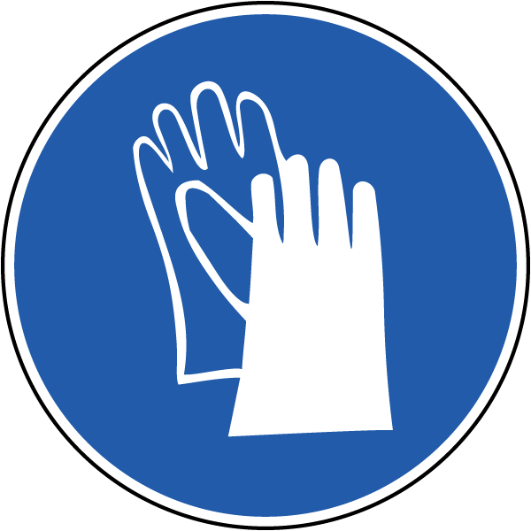 Mandatory Hand Protection Label (ISO) – Veteran Safety Solutions