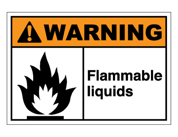 flammable liquid signs