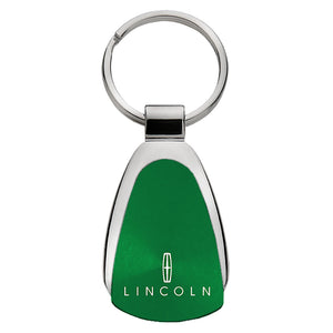 Lincoln Keychain & Keyring - Green Teardrop