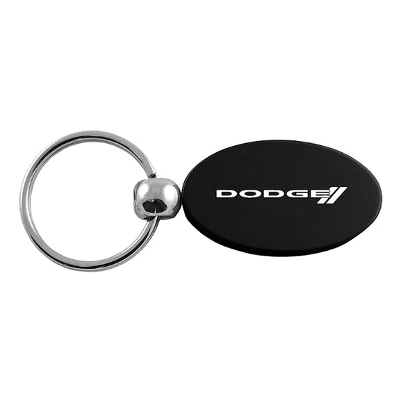 Dodge Stripe Keychain & Keyring - Black Oval – DiscountedKeychains.com