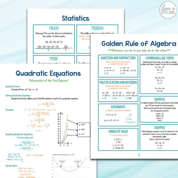 the-ultimate-algebra-cheat-sheets-grades-5-7-learn-in-color