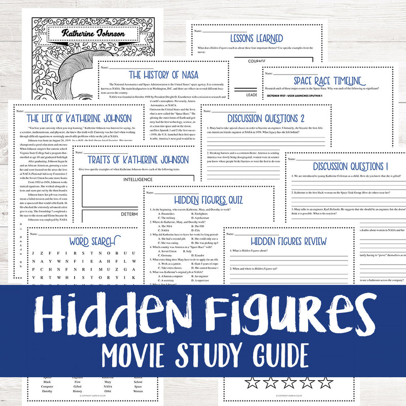 hidden figures movie guide worksheet