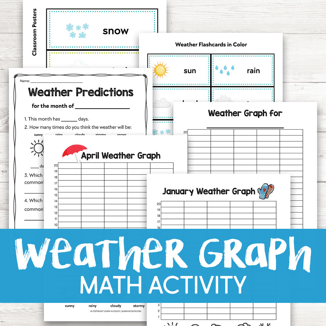 Weather Graph Activity | Learn in Color | Reviews on Judge.me