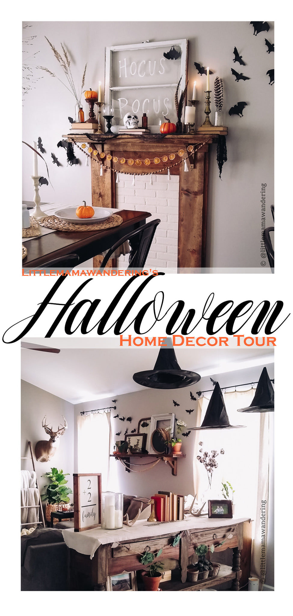 Halloween Home Tour Pinterest Pin