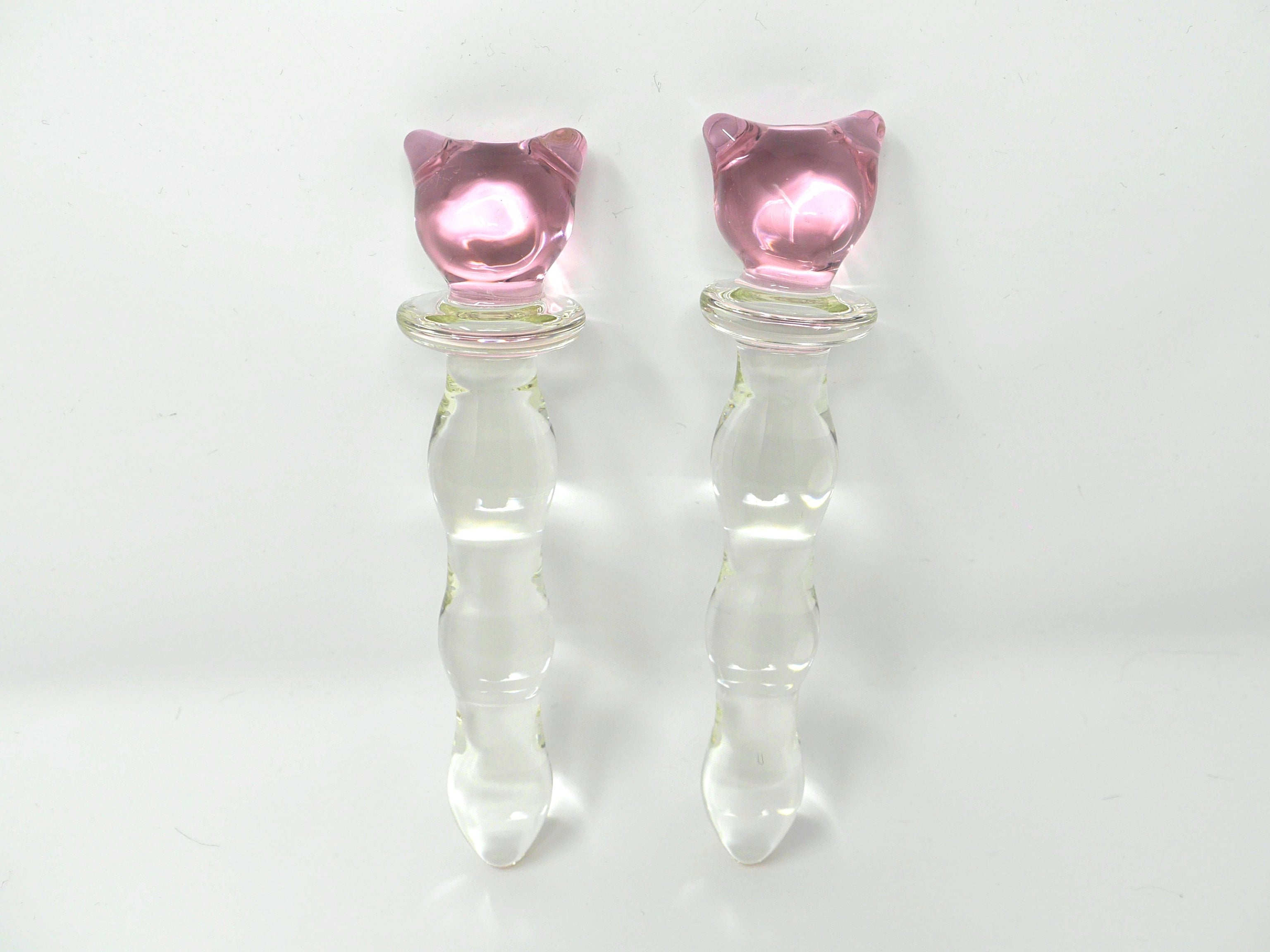 Glass Cat Shaped Dildo Kitten Play Sex Toy Kawaii Kittens Kink