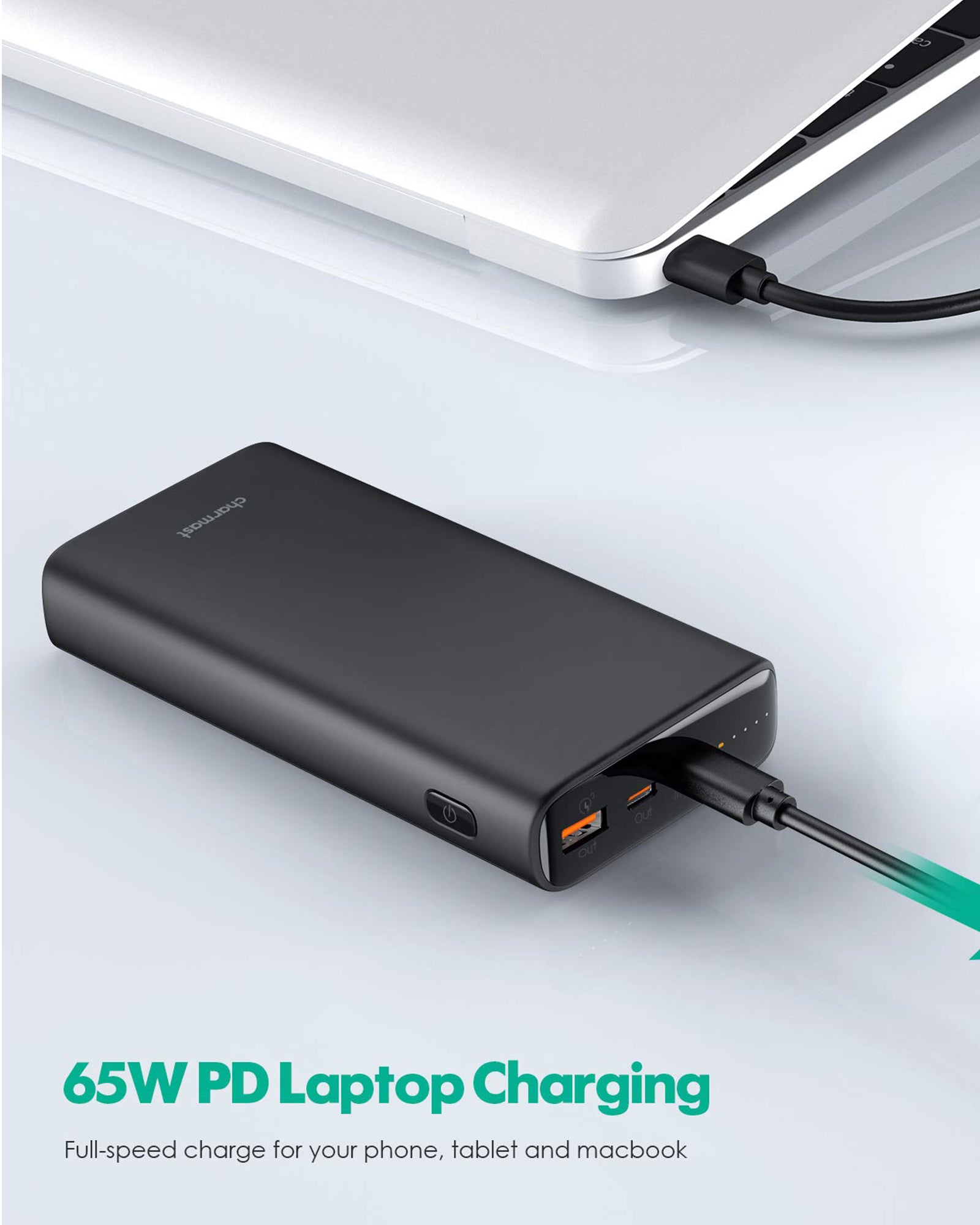 23800mAh 65W Laptop Portable Power Bank – Charmast Direct