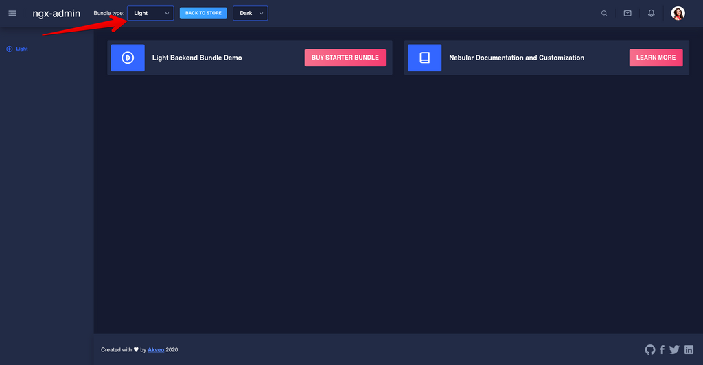 Material Java/Spring light admin dashboard