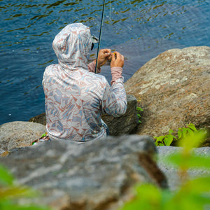 Trout Leaf  UPF hoodie – Lakes Rivers Streams
