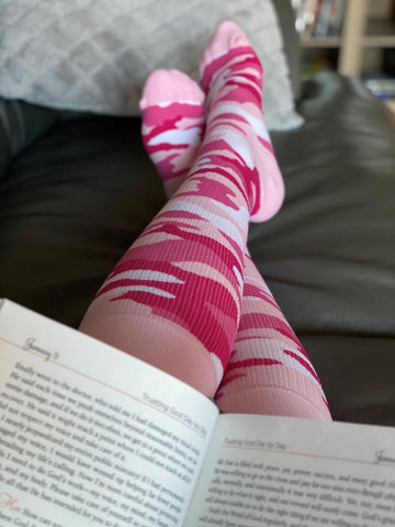 rejuva camo pink socks cute