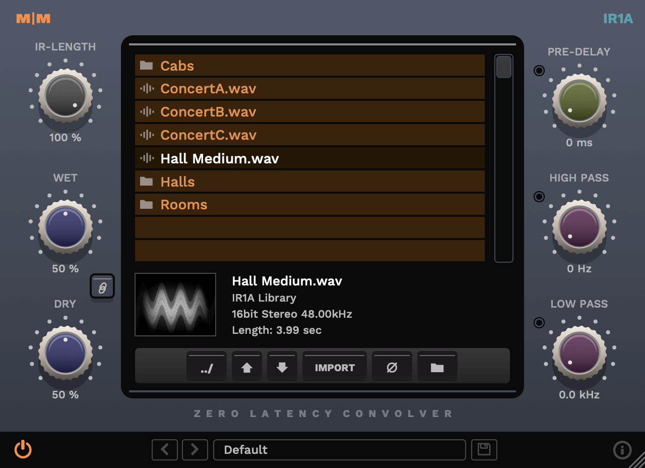 Mellowmuse IR1A Convolver