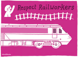 Support Rail Workers Poster