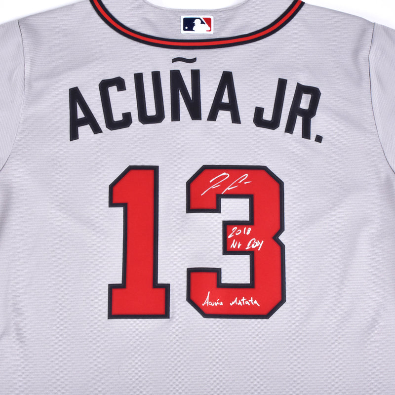 acuna signed jersey