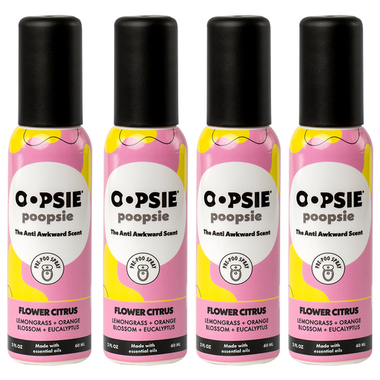 SMELLS BEGONE Orange Blossom Essential Oil Bathroom Spray Freshener 4 oz