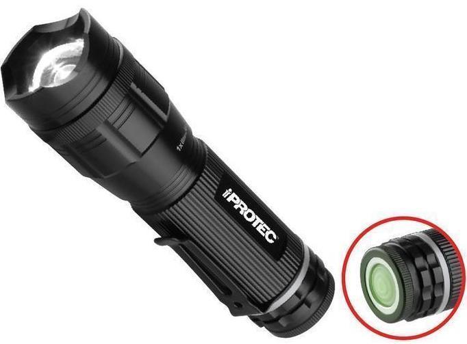 Iprotec - Pro 220 Light High Power LED Tactical Torch With 4x Adjustable Zoom