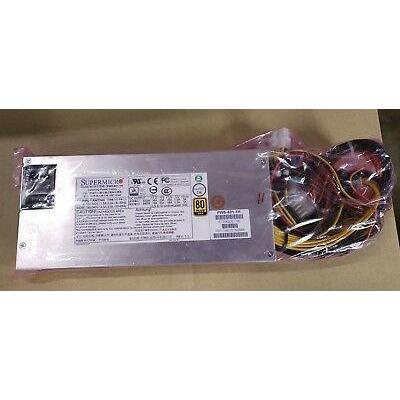 Power SuperMicro PWS-601-1H 600W 1U Multi output Server Power Supply 80PLUS gold