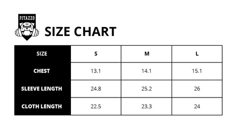Fitazzo Size Charts
