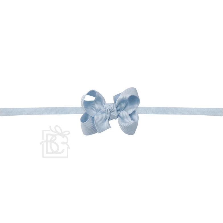 BC 2" Millennium Blue Grosgrain Bow Headband