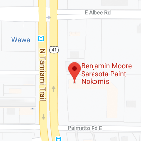 Sarasota Paint Store Nokomis Map