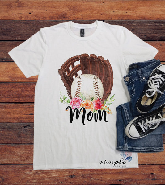 baseball t shirt designs for moms
