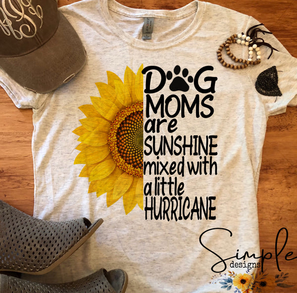 dog mom shirt sunflower