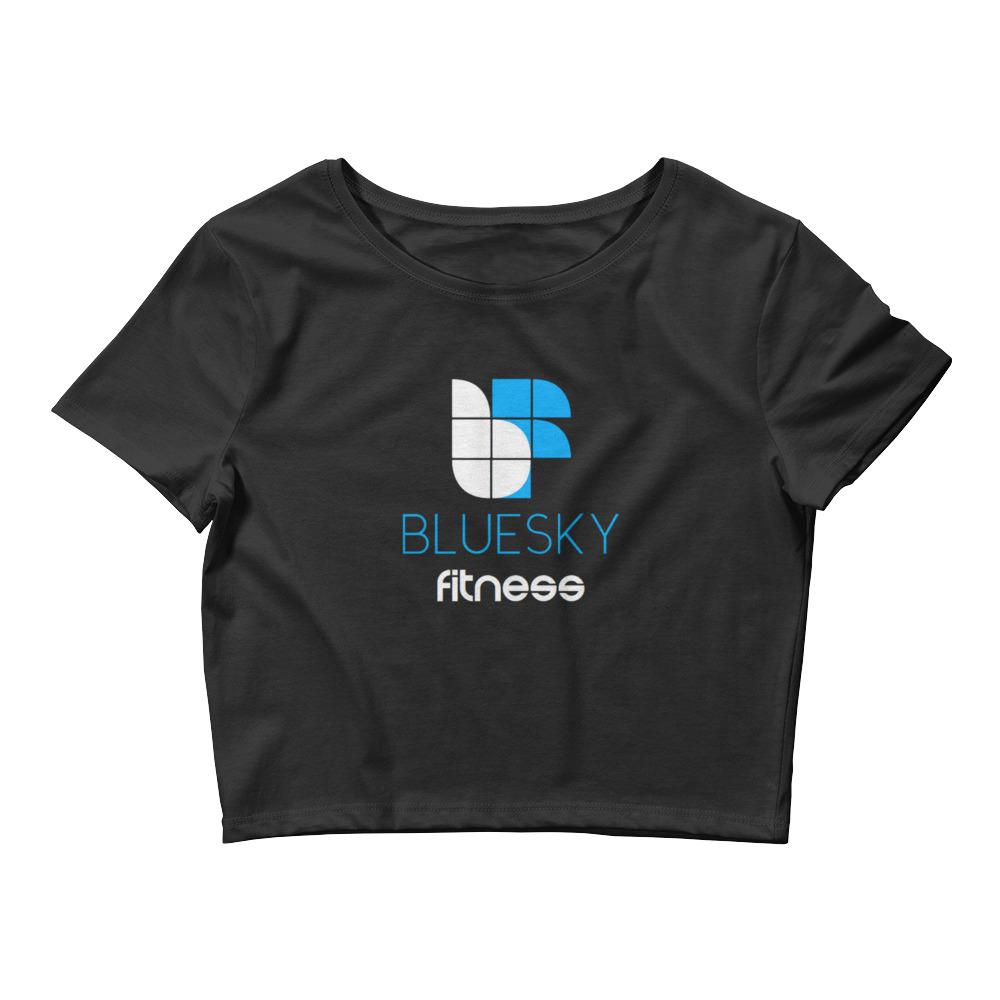 BlueSky Fitness Crop Tee - Black