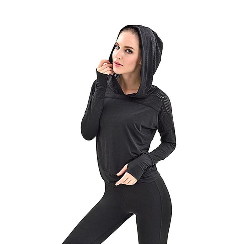 Long Sleeve Hoodie Gym Set