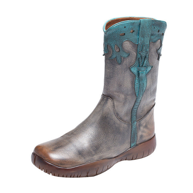 haru flat cowboy boot