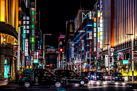 Ginza District, Tokyo, Japan