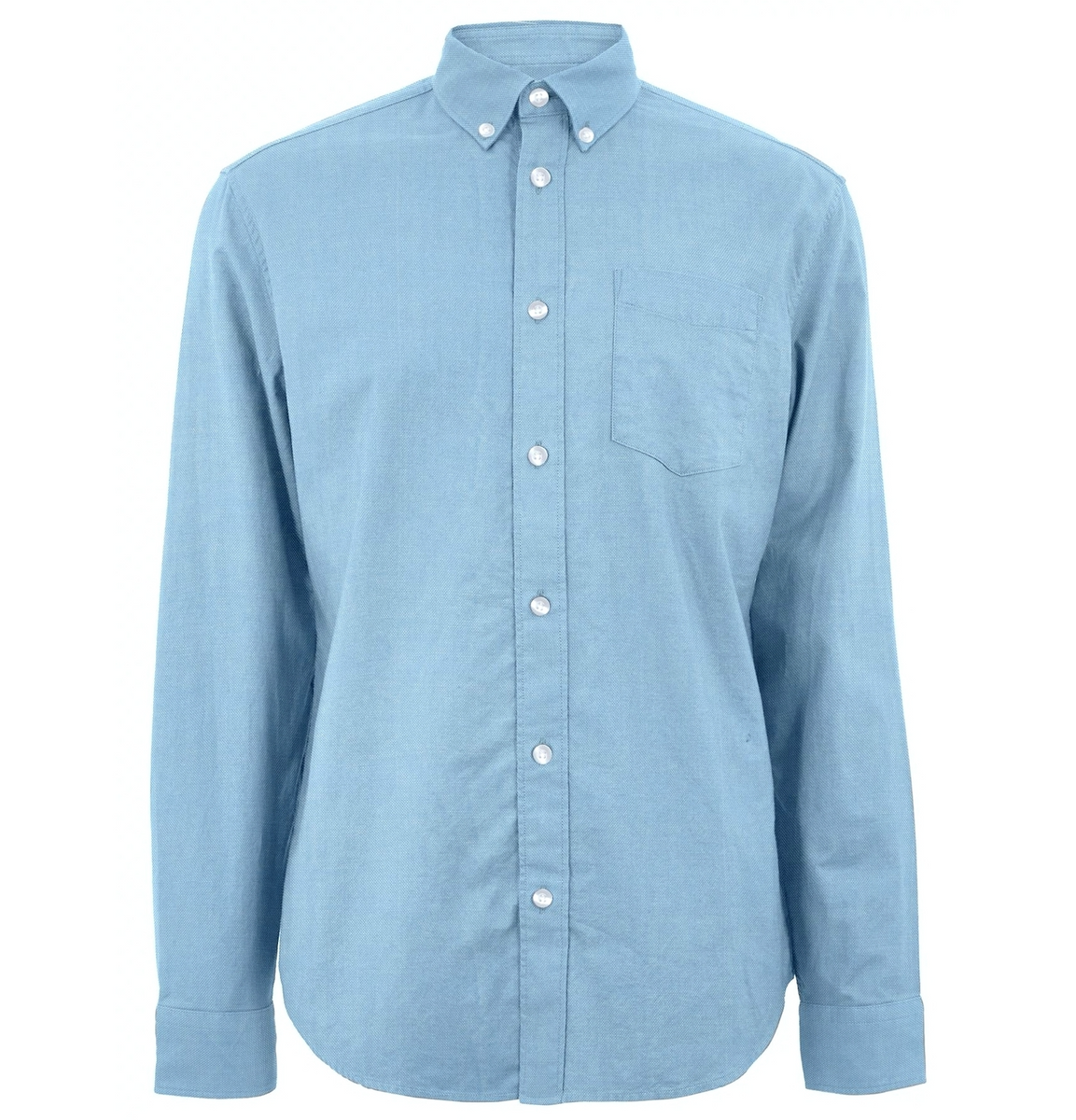 Airthreads Men's Shirt, Oxford Cotton Button Down, Long Sleeve, Sky ...