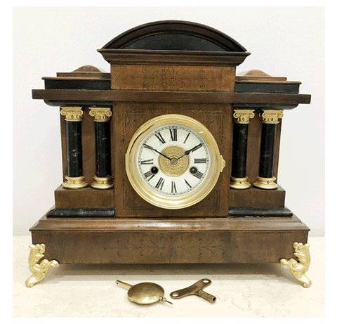 Original Antique HAC German Mantel Clock | eXibit collection