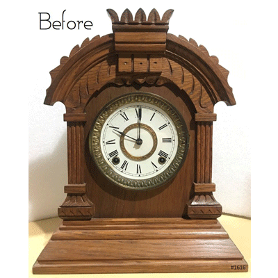 Antique Ansonia Battery Mantel Clock | eXibit collection